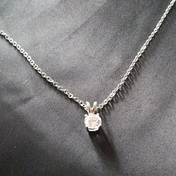 18" CZ DIAMOND  NECKLACE - Picture 2 of 8